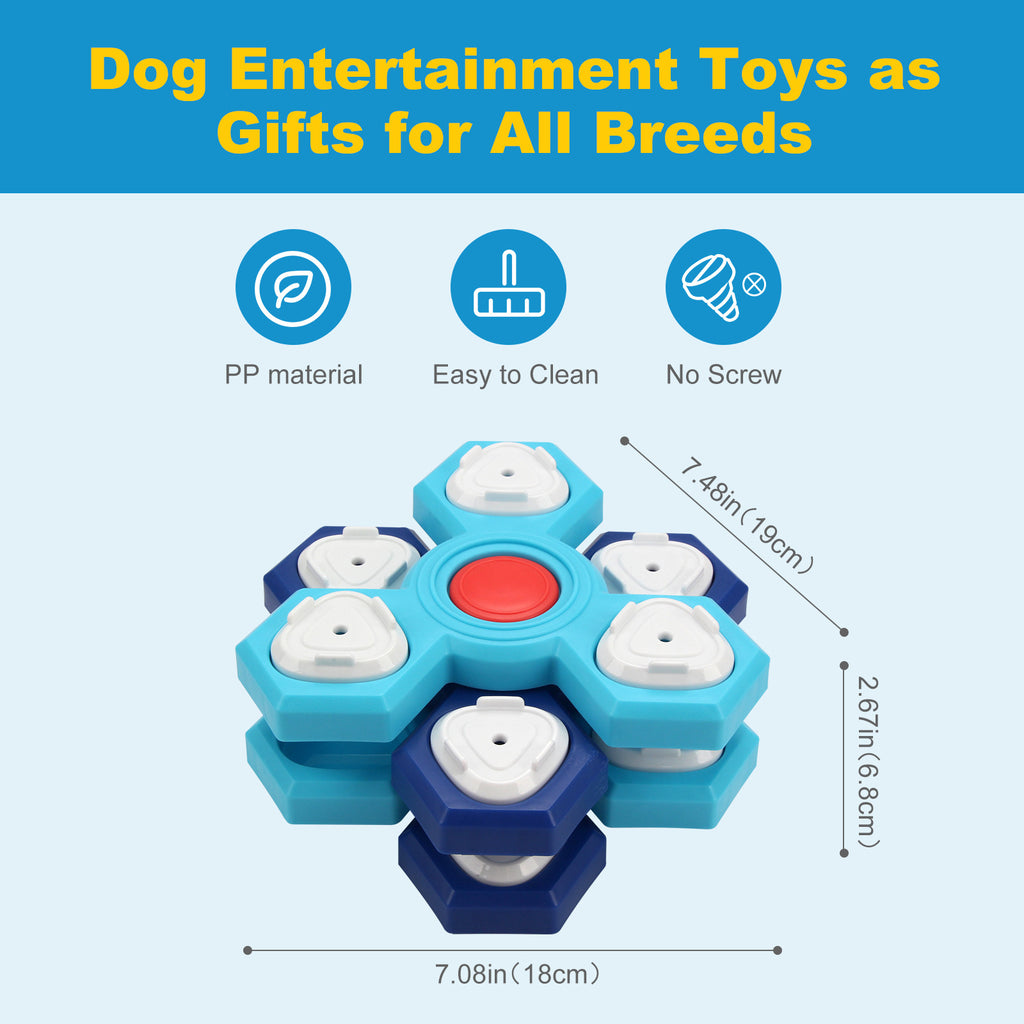 Dog IQ Puzzle Feeder Toy — Slow Enrichment Training Game for All Sizes