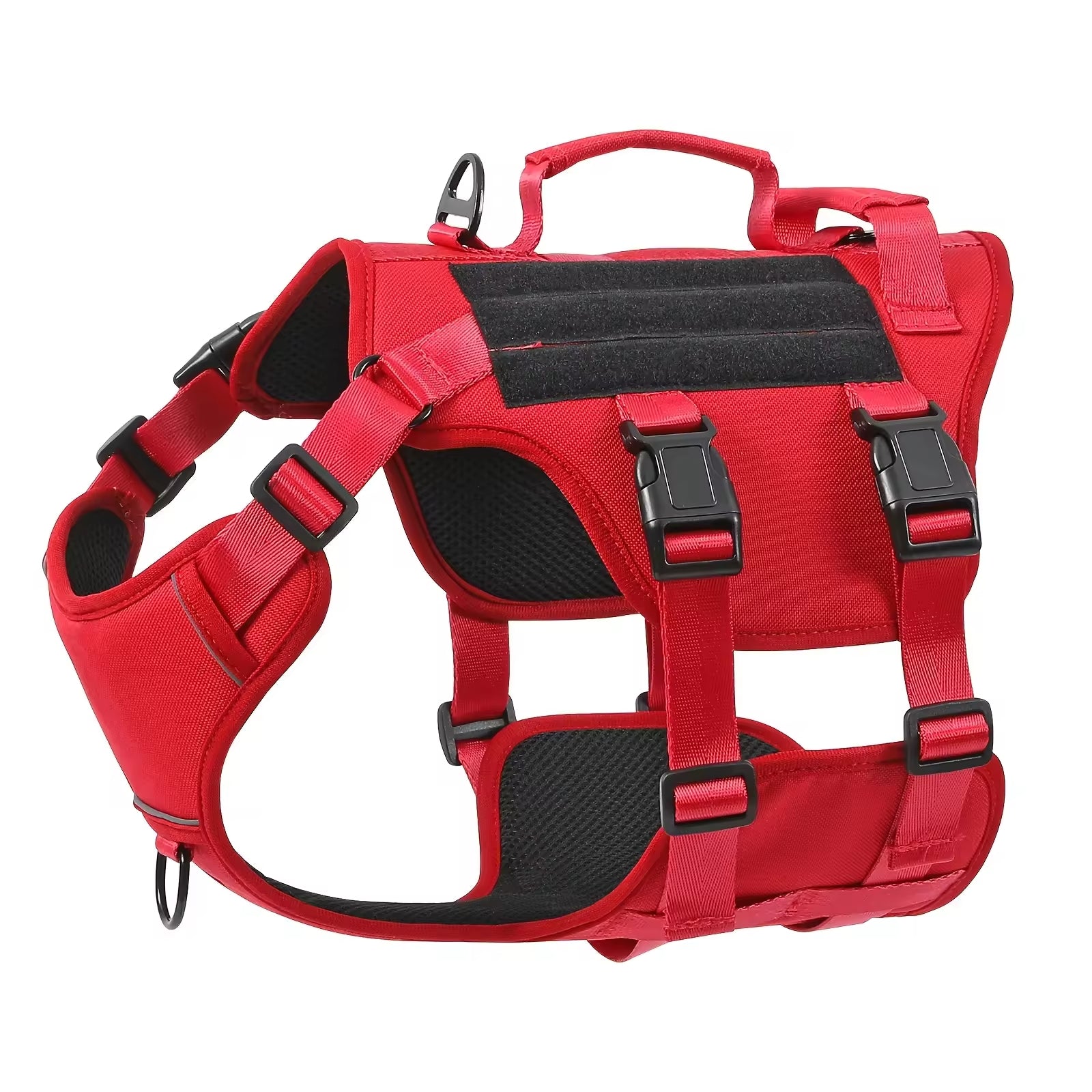 Tactical No-Pull Dog Harness With Dual Handles — Reflective, Large Dogs
