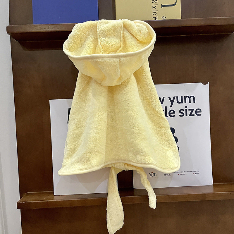 Dog Bathrobe Quick-Dry Towel Wrap — Absorbent Bath Robe for All Seasons