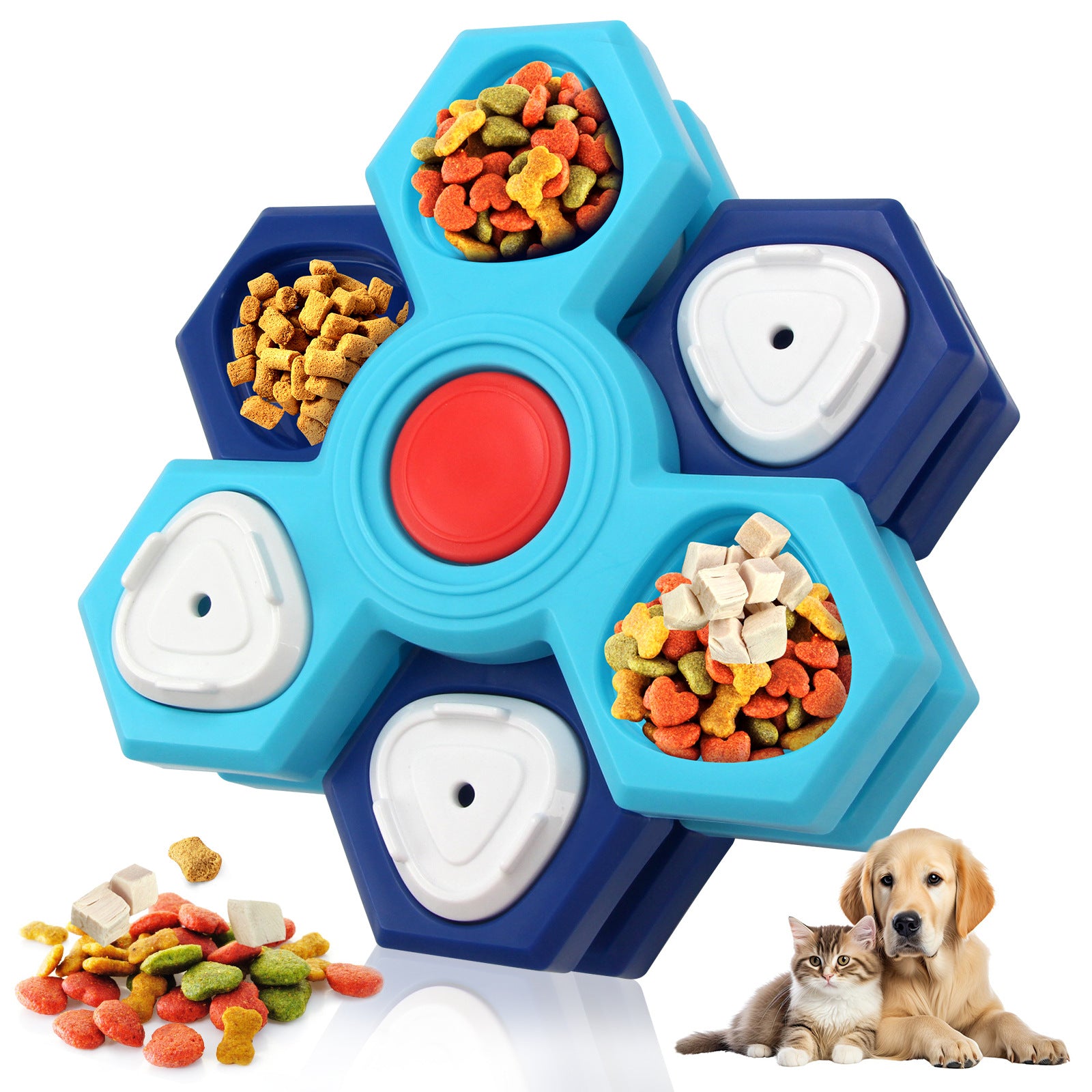 Dog IQ Puzzle Feeder Toy — Slow Enrichment Training Game for All Sizes