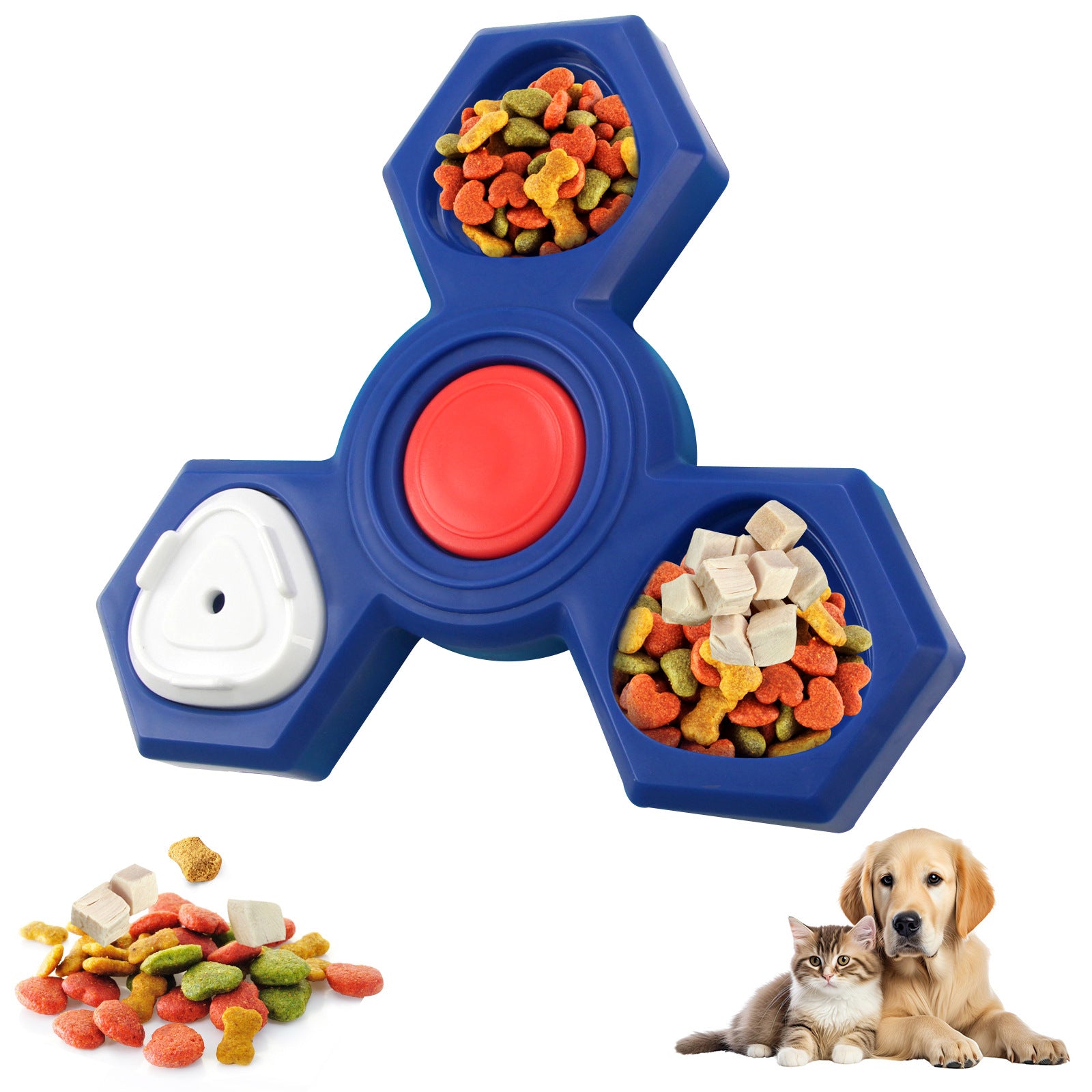 Dog IQ Puzzle Feeder Toy — Slow Enrichment Training Game for All Sizes