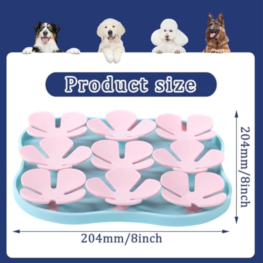 Silicone Dog Lick Mat with Suction Cup — Calming Slow Feeder Pad for All Breeds