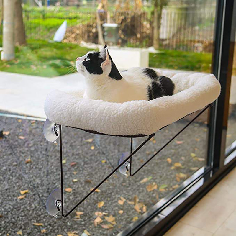Cat Window Hammock — Suction Cup Hanging Perch for Cats