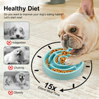 Silicone Slow Feeder Dog Bowl — Anti-Choking Puzzle Bowl for Healthy Eating