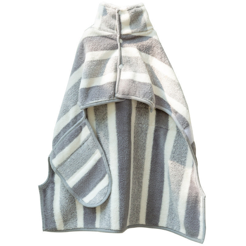 Extra Large Dog Bathrobe — Water-Absorbing Quick-Dry Towel Robe
