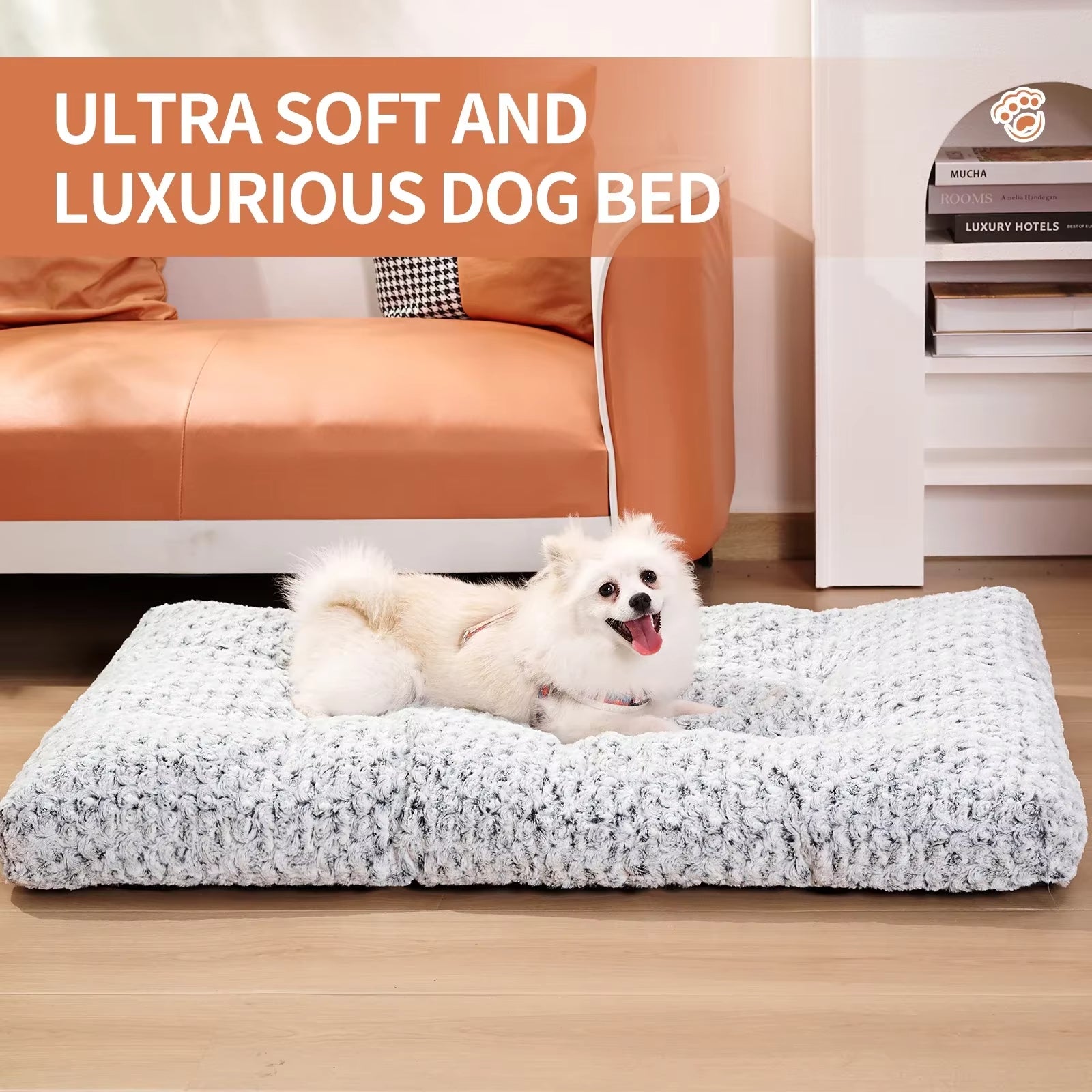 Washable Plush Dog Bed Mat — Anti-Slip Sleeping Pad for All Sizes
