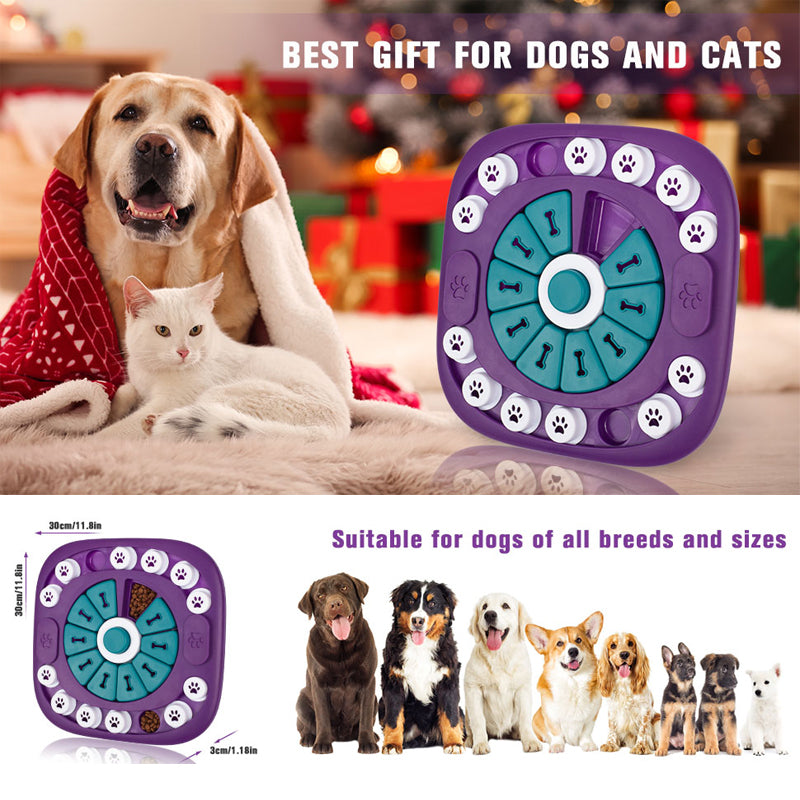 Dog Enrichment Puzzle Toy — Interactive Treat Dispenser for All Breeds