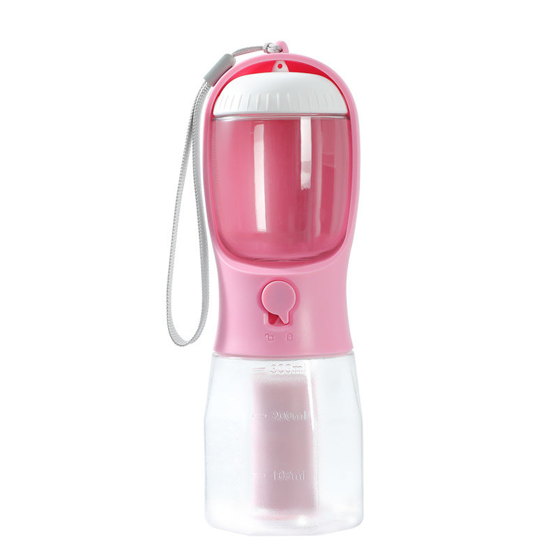 3-in-1 Portable Dog Water Bottle Food Container & Waste Bag Holder