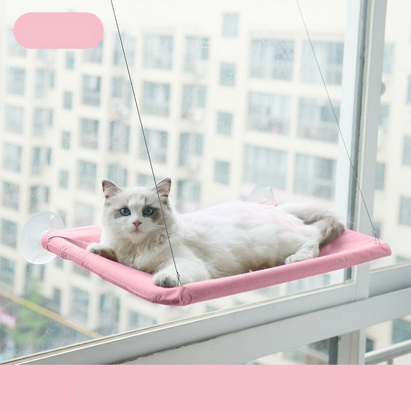 Cat Window Hammock — Suction Cup Wall-Mounted Perch for Cats