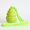 Rubber Treat-Dispensing Dog Toy — Durable Interactive Chew Ball