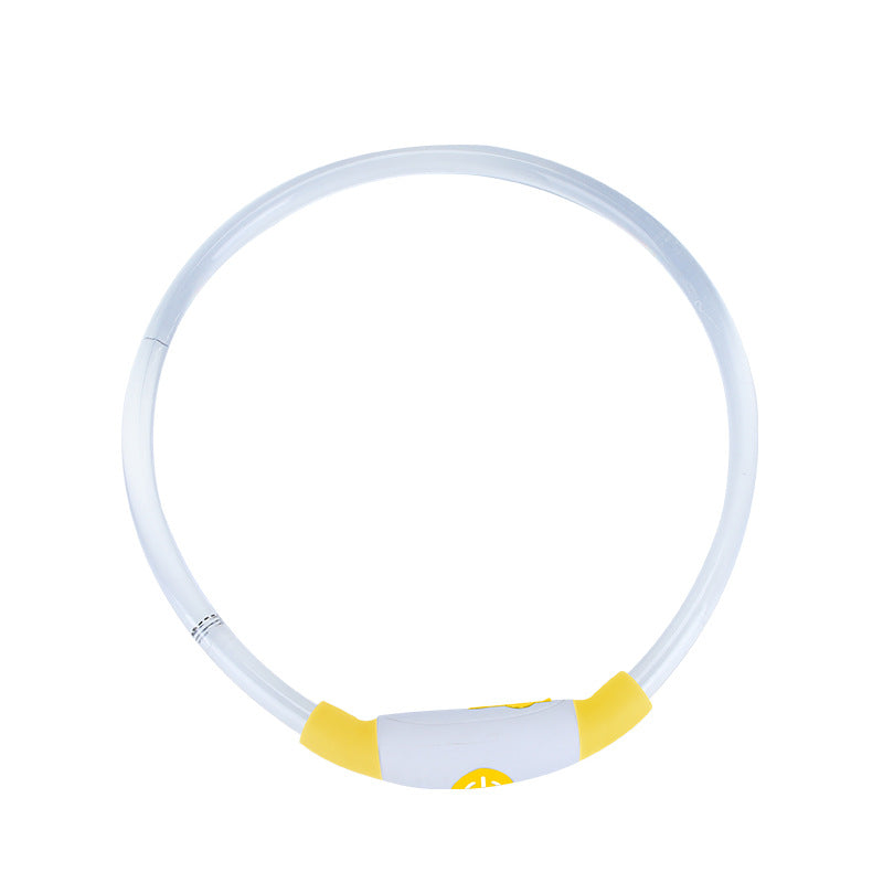LED Dog Safety Collar — USB Rechargeable Glow-in-the-Dark Necklace
