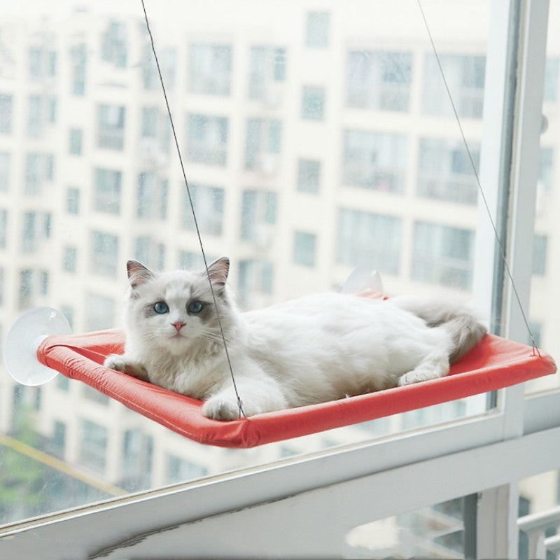 Cat Window Hammock — Suction Cup Wall-Mounted Perch for Cats