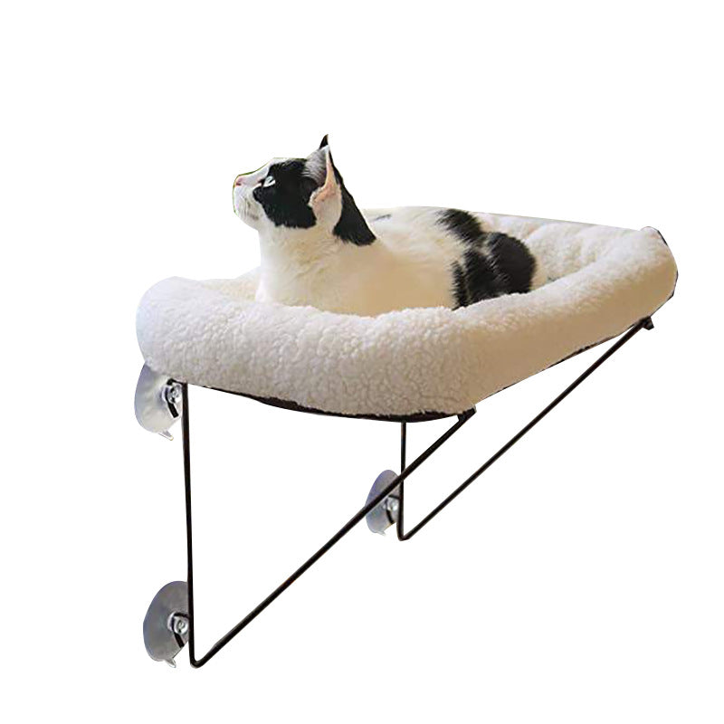 Cat Window Hammock — Suction Cup Hanging Perch for Cats