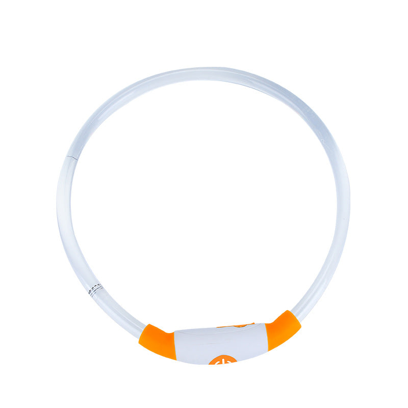 LED Dog Safety Collar — USB Rechargeable Glow-in-the-Dark Necklace