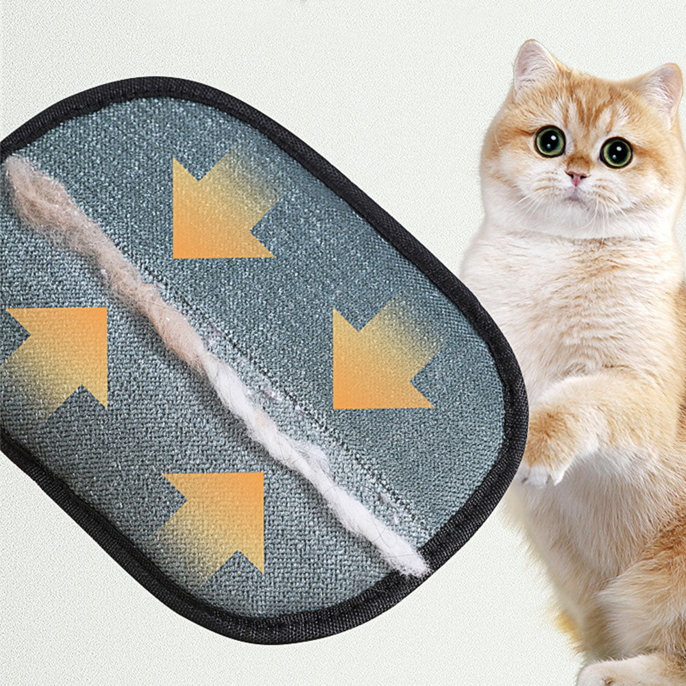 Deshedding Pet Grooming Glove — Hair Remover Mitt for Dogs, Cats & Rabbits