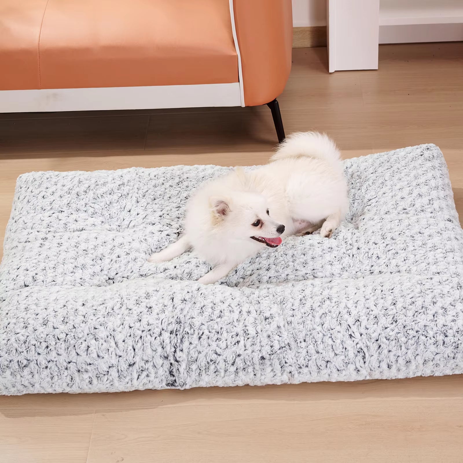 Washable Plush Dog Bed Mat — Anti-Slip Sleeping Pad for All Sizes