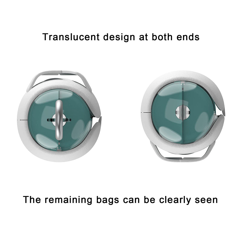 Dog Poop Bag Dispenser With Leash Clip — Capsule Style, Biodegradable Bags