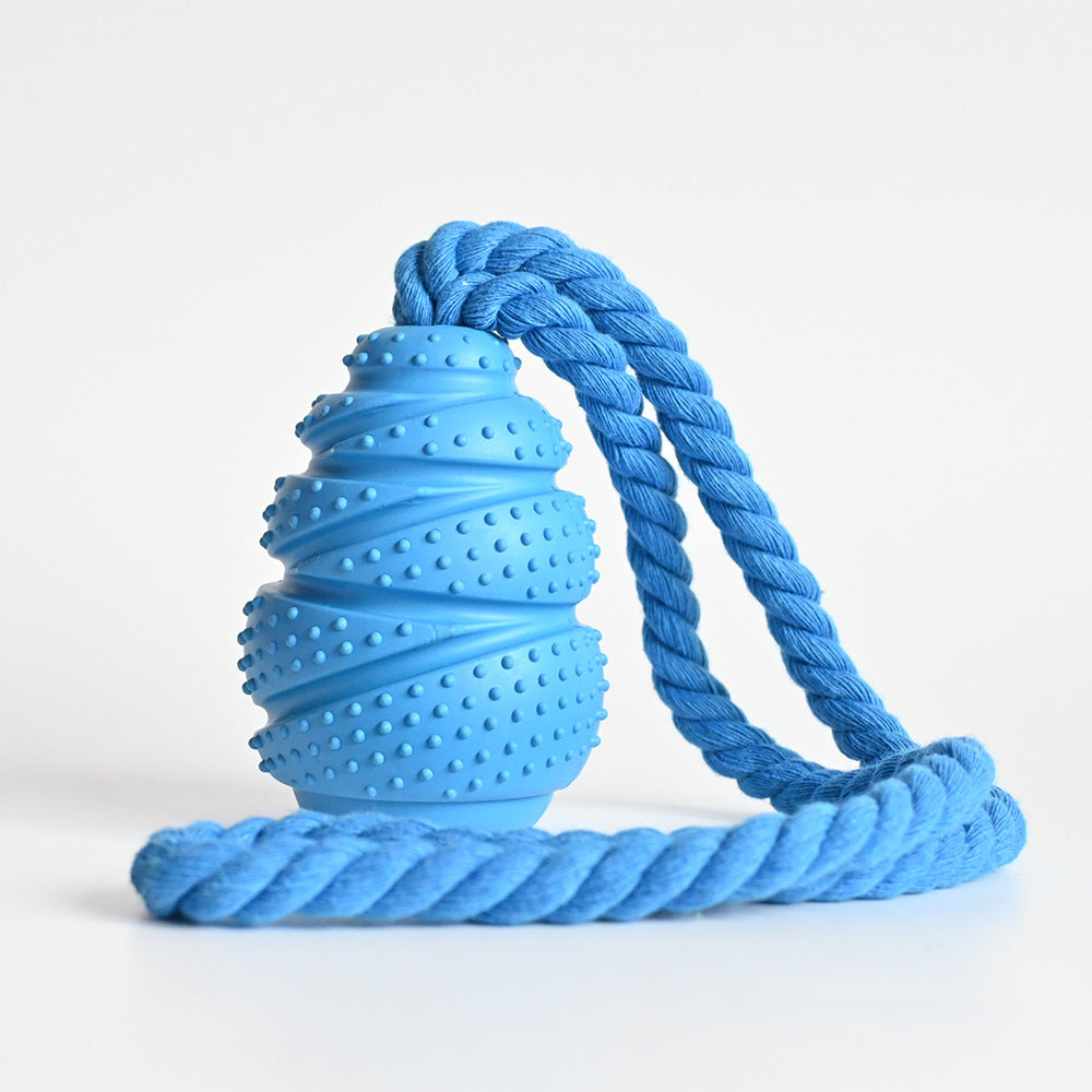 Rubber Treat-Dispensing Dog Toy — Durable Interactive Chew Ball