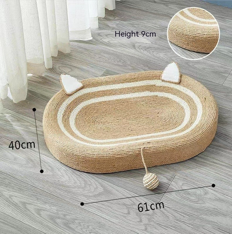 Sisal Cat Scratch Basin — Durable Bowl-Style Scratching Pad
