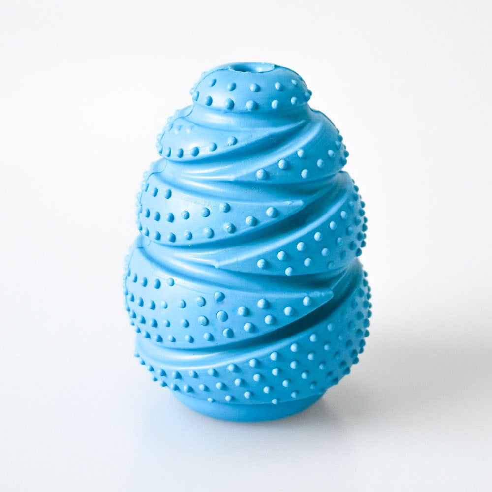 Rubber Treat-Dispensing Dog Toy — Durable Interactive Chew Ball