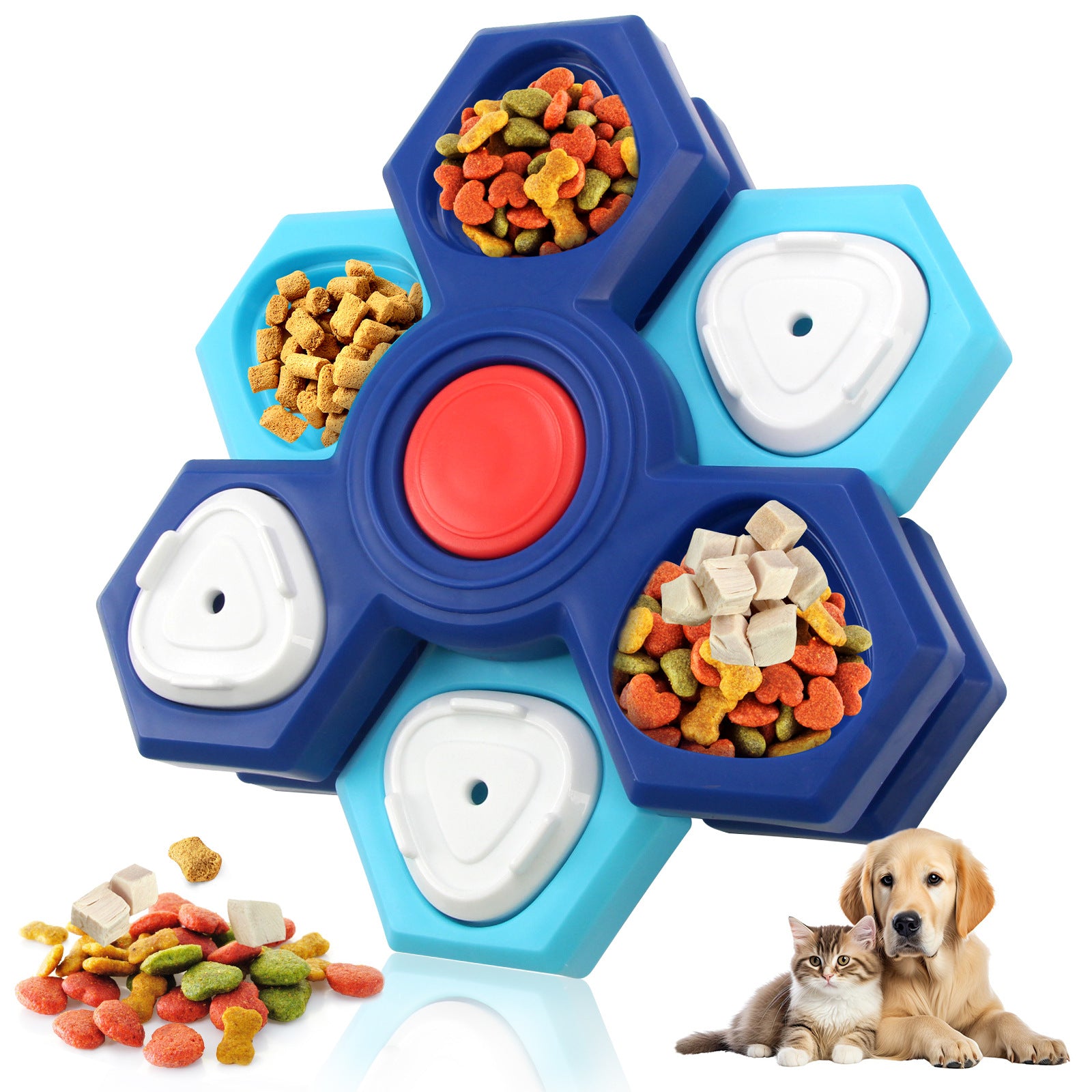 Dog IQ Puzzle Feeder Toy — Slow Enrichment Training Game for All Sizes