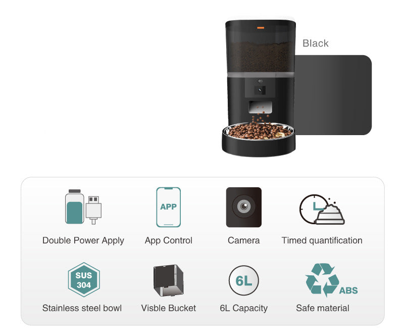 Smart HD Video Pet Feeder With Adjustable Feeding Control