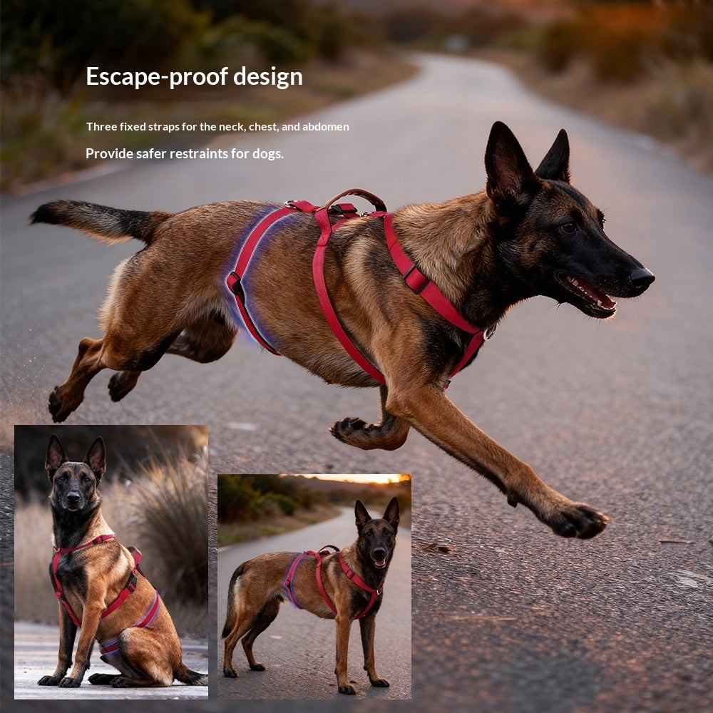 Anti-Pull Dog Harness for Medium & Large Dogs — Adjustable Walking Vest