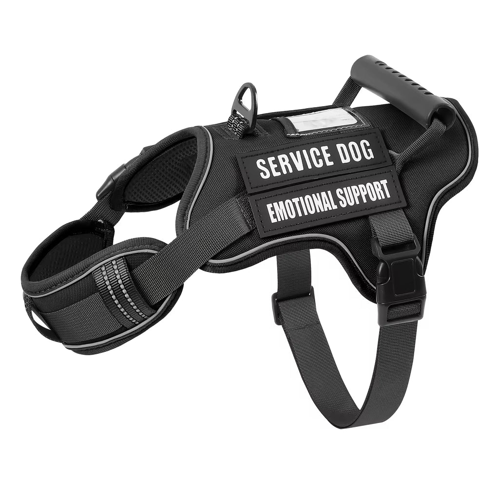 Tactical No-Pull Dog Harness — Adjustable Reflective Vest with Handle
