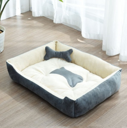 All-Season Dog Kennel Bed Mat — Soft Sleeping Pad for Small & Medium Dogs