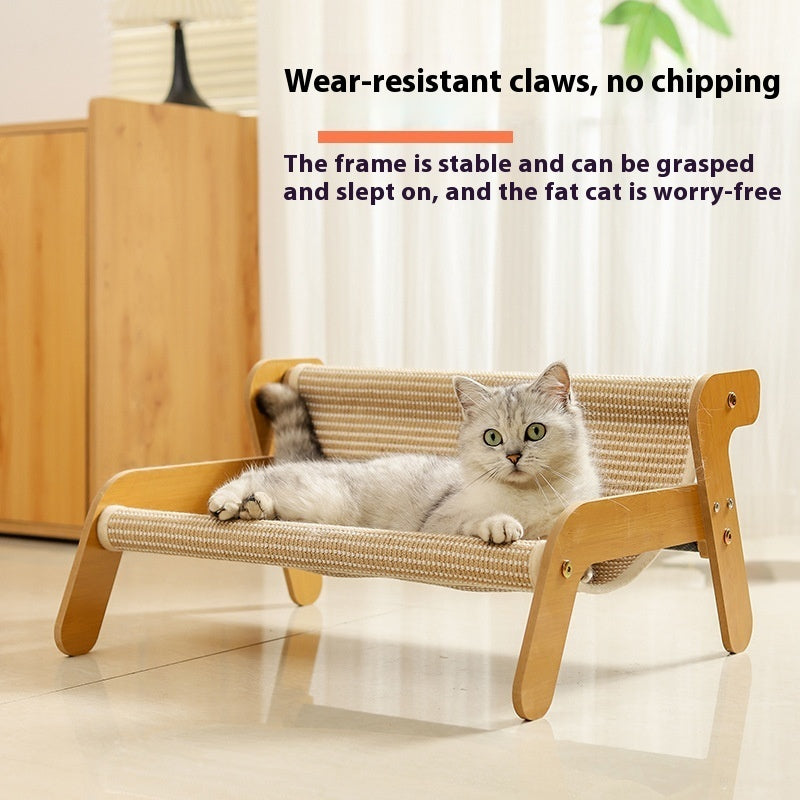 Integrated Cat Scratch Board — Scratch-Resistant Litter Area Mat